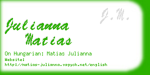 julianna matias business card